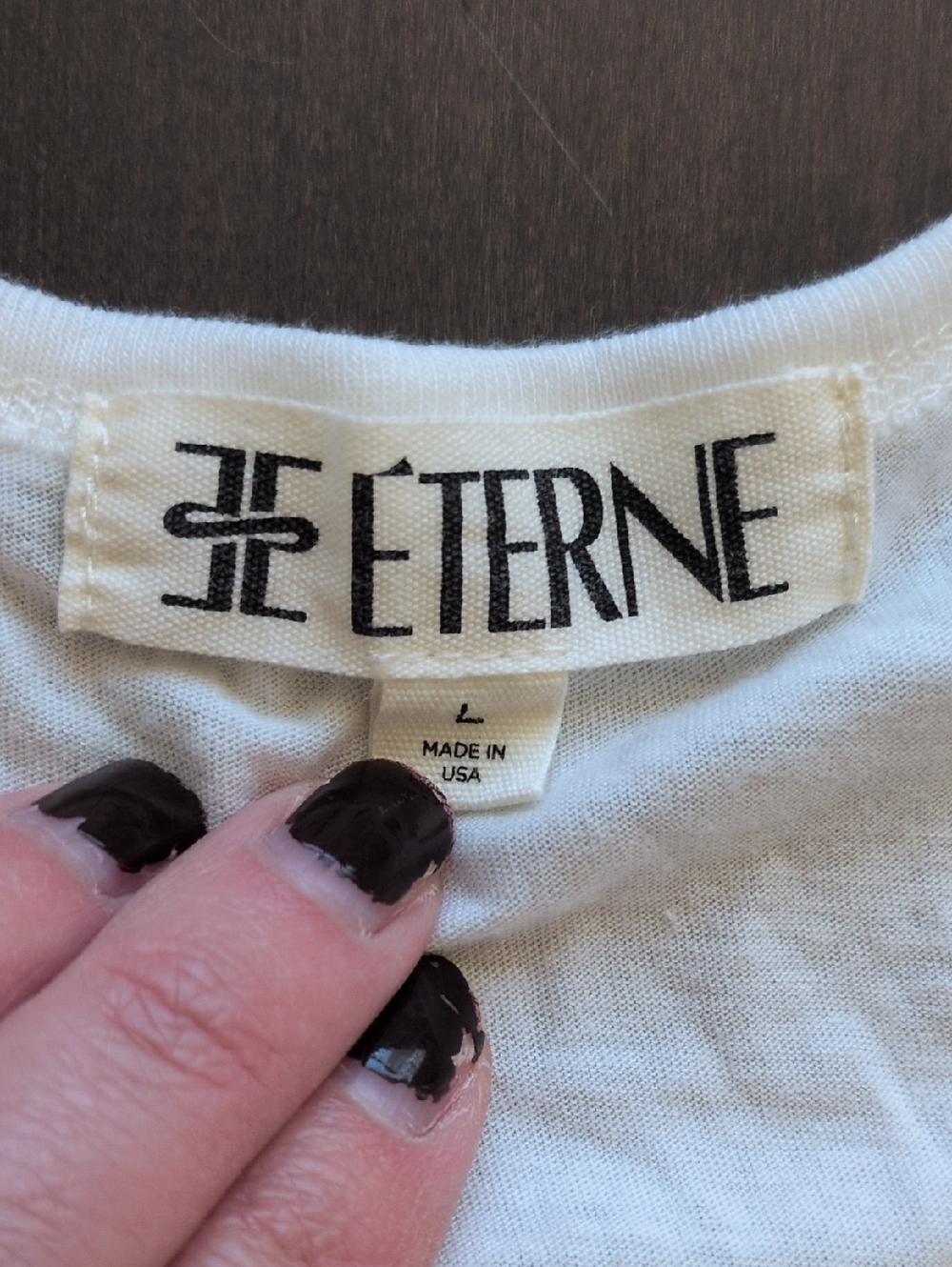 Eterne Soft White Tank Top - Picture 2 of 4